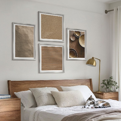 Ensemble de 4 tableaux Structures modernes en pierre