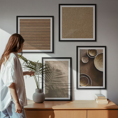 Ensemble de 4 tableaux Structures modernes en pierre