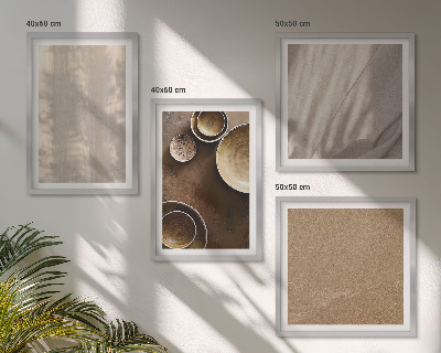 Mur de tableaux Structures, textures, minimalisme