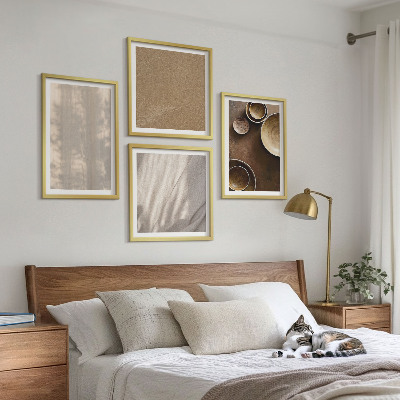 Mur de tableaux Structures, textures, minimalisme