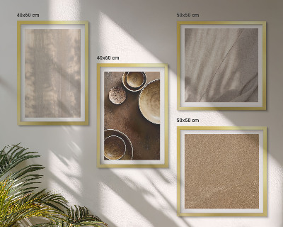 Mur de tableaux Structures, textures, minimalisme