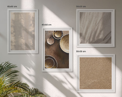 Mur de tableaux Structures, textures, minimalisme