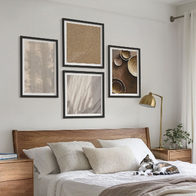 Mur de tableaux Structures, textures, minimalisme
