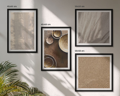 Mur de tableaux Structures, textures, minimalisme