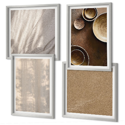 Mur de tableaux Structures, textures, minimalisme