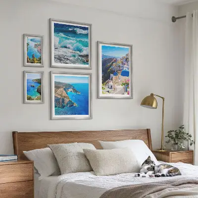 Paysage de la mer Égée lot de tableaux encadrés