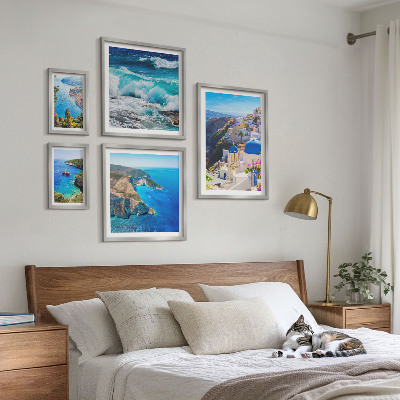 Lot de tableaux encadrés Paysage de la mer Égée