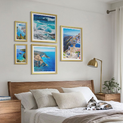 Lot de tableaux encadrés Paysage de la mer Égée