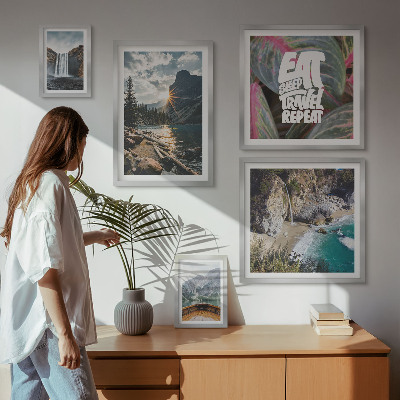 Tableau de décoration murale Paysages de cascades de montagne
