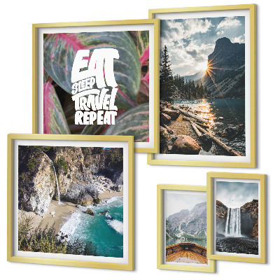 Tableau de décoration murale Paysages de cascades de montagne