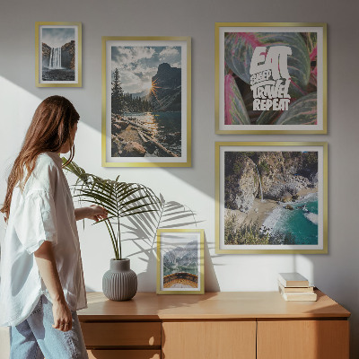 Tableau de décoration murale Paysages de cascades de montagne