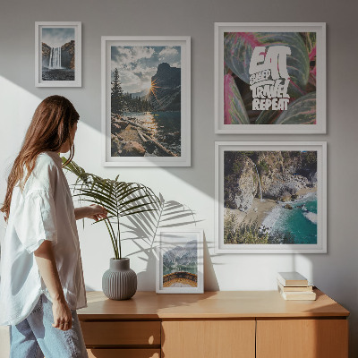 Tableau de décoration murale Paysages de cascades de montagne