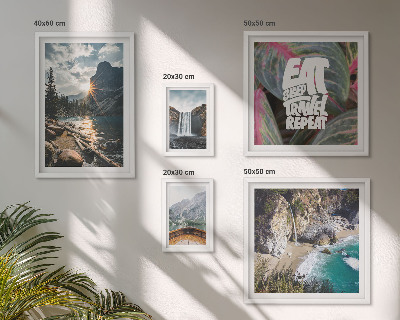Tableau de décoration murale Paysages de cascades de montagne
