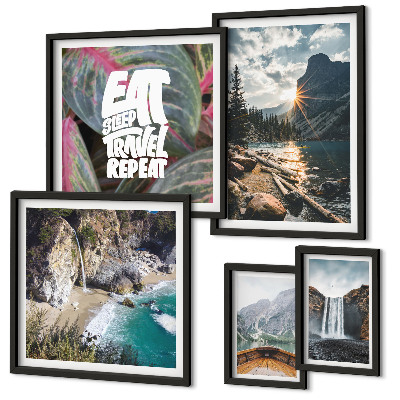 Tableau de décoration murale Paysages de cascades de montagne