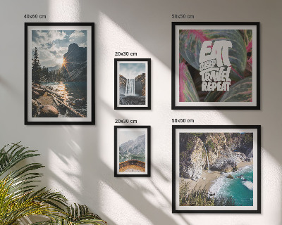 Tableau de décoration murale Paysages de cascades de montagne