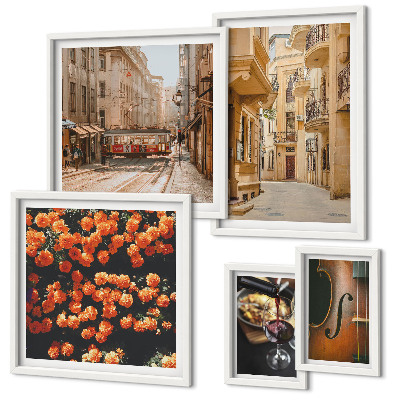 Tableau de décoration murale Des rues charmantes aux saveurs variées