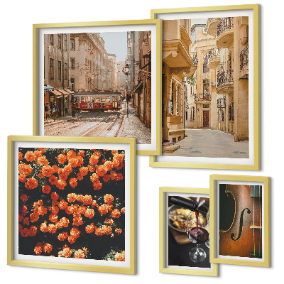 Tableau de décoration murale Des rues charmantes aux saveurs variées