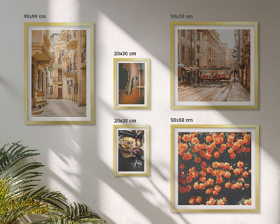 Tableau de décoration murale Des rues charmantes aux saveurs variées