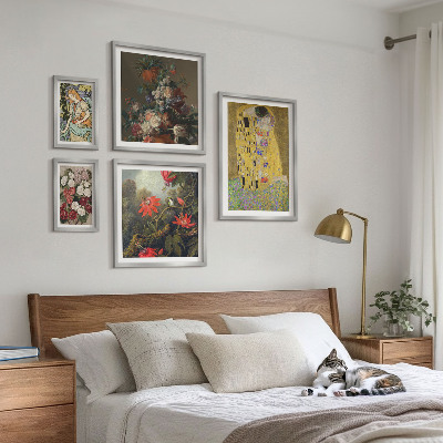 Ensemble de 5 tableaux Compositions d'art floral