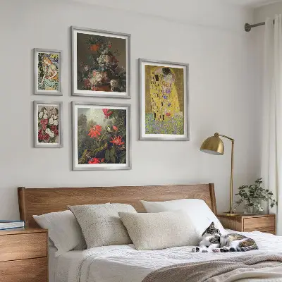 Compositions d'art floral ensemble de 5 tableaux