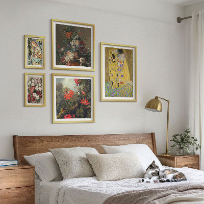 Ensemble de 5 tableaux Compositions d'art floral