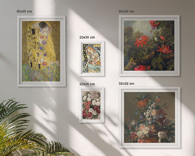 Ensemble de 5 tableaux Compositions d'art floral