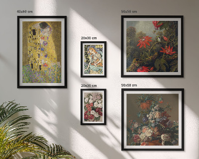 Ensemble de 5 tableaux Compositions d'art floral