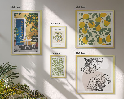 Tableau de décoration murale Motifs végétaux élégants