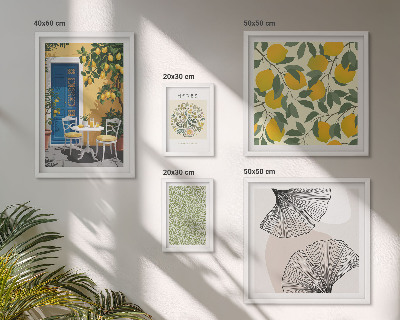 Tableau de décoration murale Motifs végétaux élégants