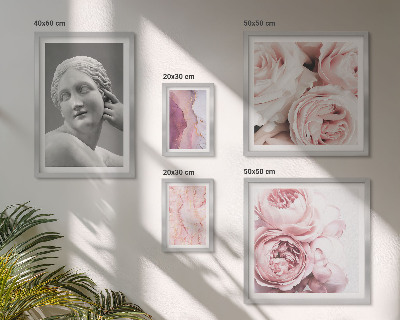 Ensemble de 5 tableaux Sculptures florales classiques