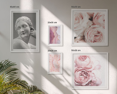 Ensemble de 5 tableaux Sculptures florales classiques