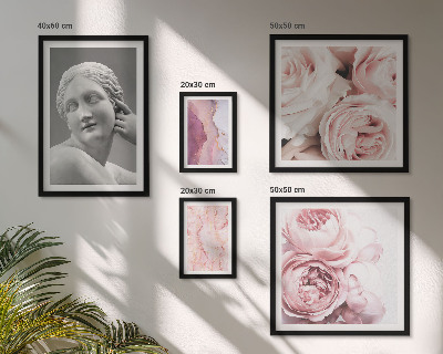Ensemble de 5 tableaux Sculptures florales classiques