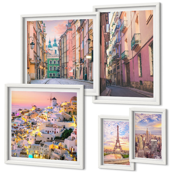 Tableau de décoration murale Villes charmantes d'Europe