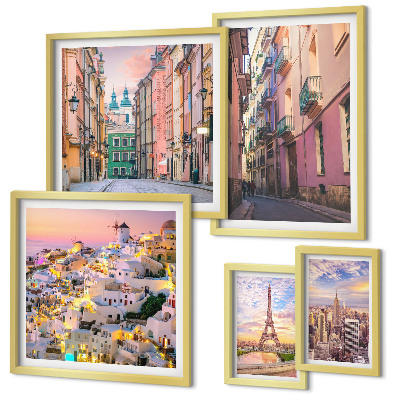 Tableau de décoration murale Villes charmantes d'Europe