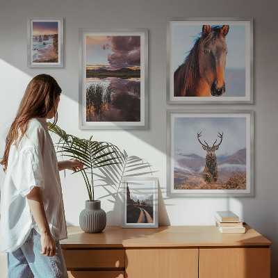 Ensemble de 5 tableaux La beauté naturelle des paysages