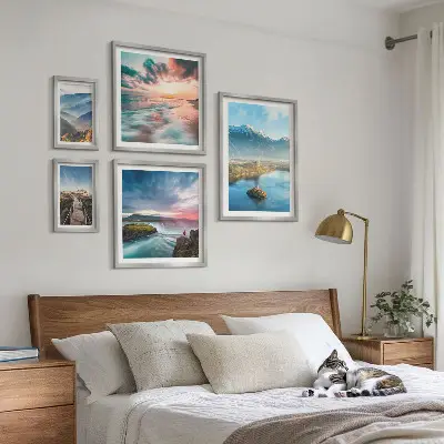 Tableau de décoration murale paysages de montagne et cascades
