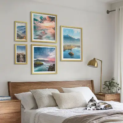 Tableau de décoration murale paysages de montagne et cascades