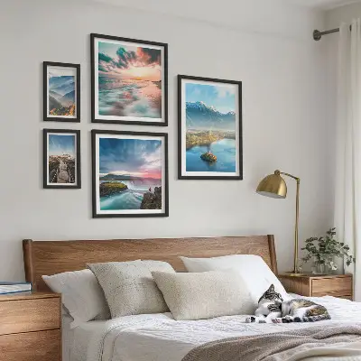 Tableau de décoration murale paysages de montagne et cascades