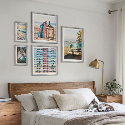 Ensemble de 5 tableaux Paysages de plage élégants