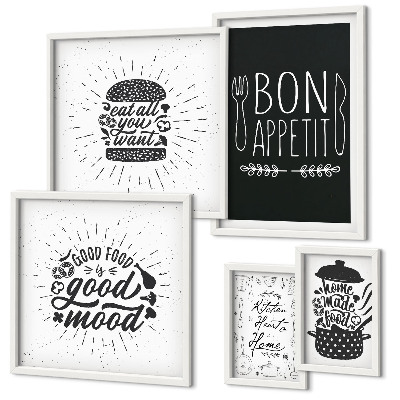 Tableau de décoration murale Inspirations culinaires