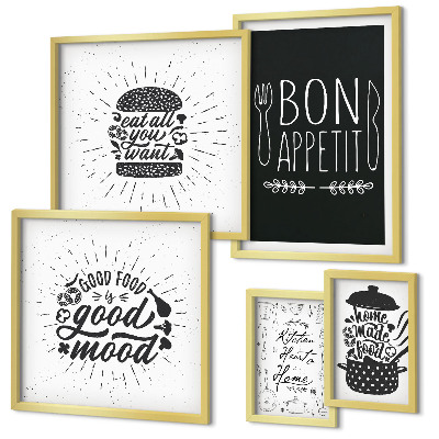 Tableau de décoration murale Inspirations culinaires