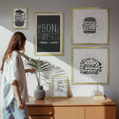 Tableau de décoration murale Inspirations culinaires