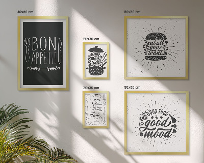 Tableau de décoration murale Inspirations culinaires