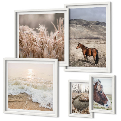 Tableau de décoration murale Paysages avec chevaux et eau