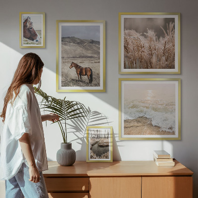 Tableau de décoration murale Paysages avec chevaux et eau