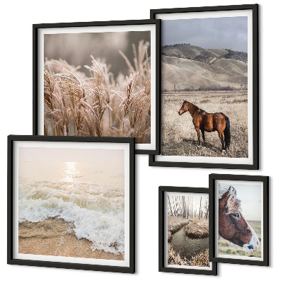 Tableau de décoration murale Paysages avec chevaux et eau