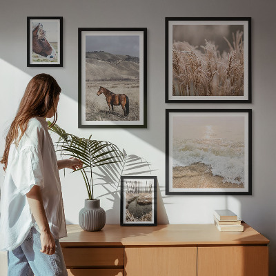 Tableau de décoration murale Paysages avec chevaux et eau
