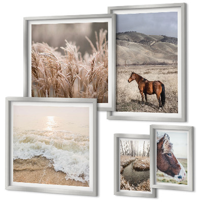 Tableau de décoration murale Paysages avec chevaux et eau