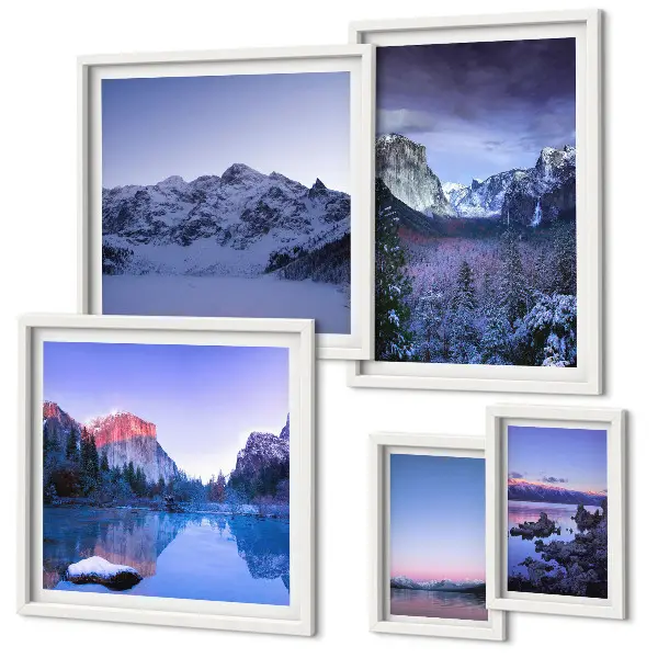 Tableau de décoration murale représentant des lacs de montagne, des forêts et des paysages