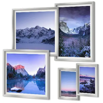 Tableau de décoration murale représentant des lacs de montagne, des forêts et des paysages
